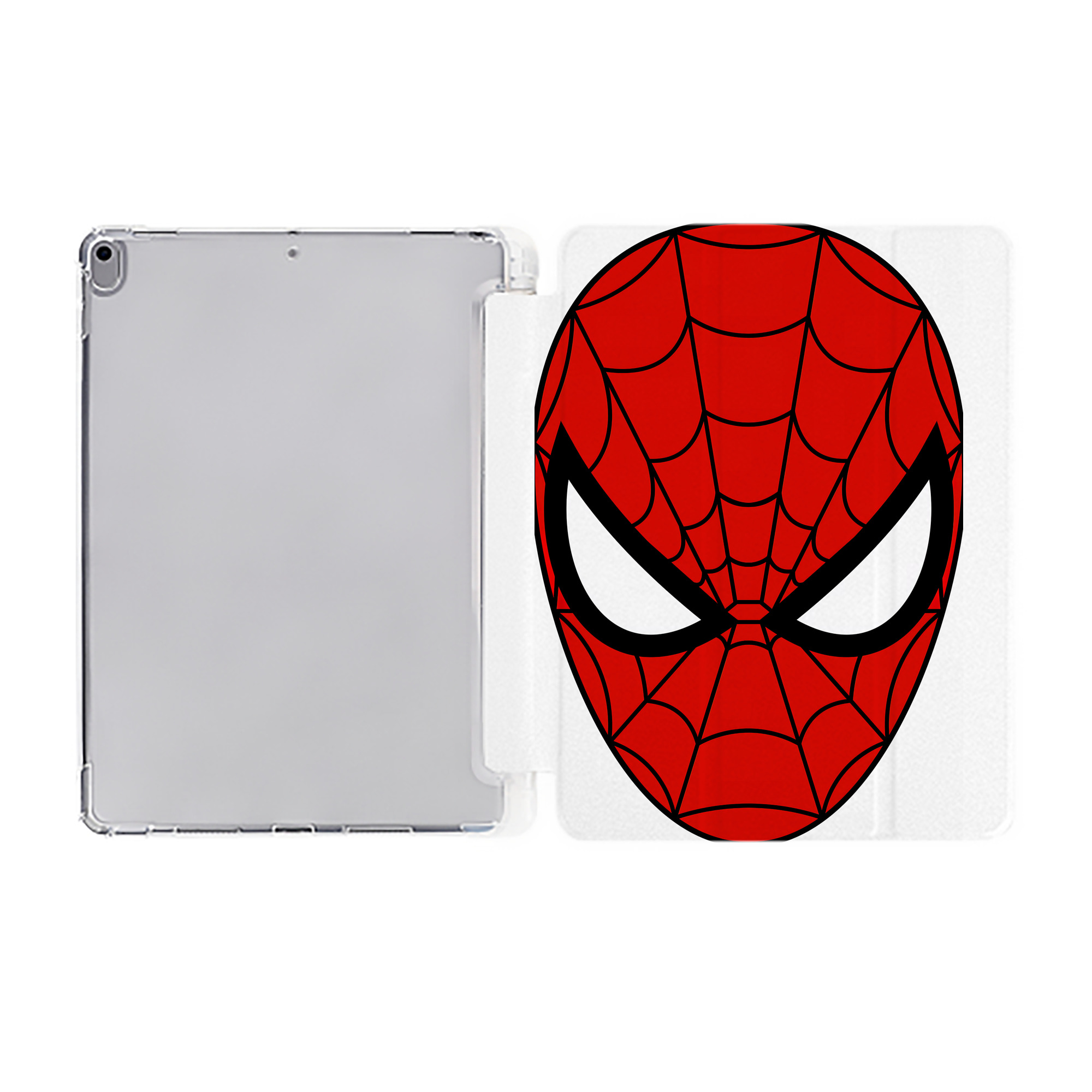 （画像用） Spider Man スパイダーマン IPad ケース ペン収納付き 三つ折りスタンド PUレザー×シリコン 対応機種9.5/10.5/10.9インチ